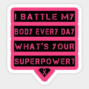 Spoonie Species: Chronic Superhero Sticker